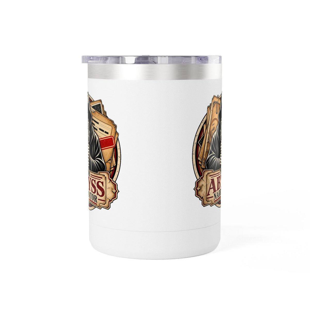 Cold Case Files Insulated Coffee Mug – The Abyss Narrator True Crime Tumbler, 15oz