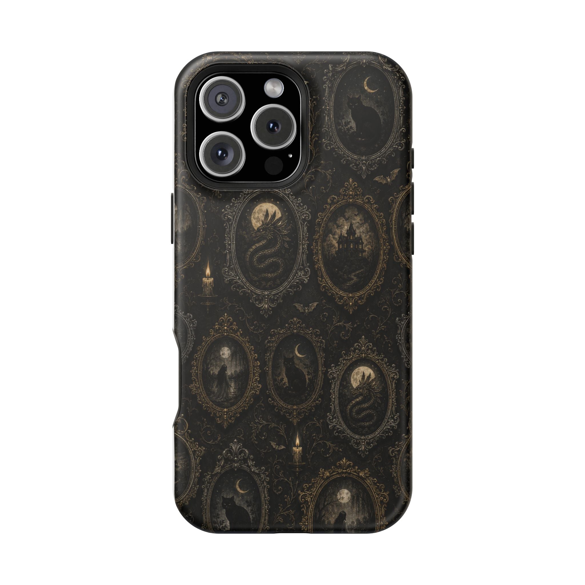 Funda de Celular Camafeo Gótico · Resistente a Impactos con Cierre Magnético