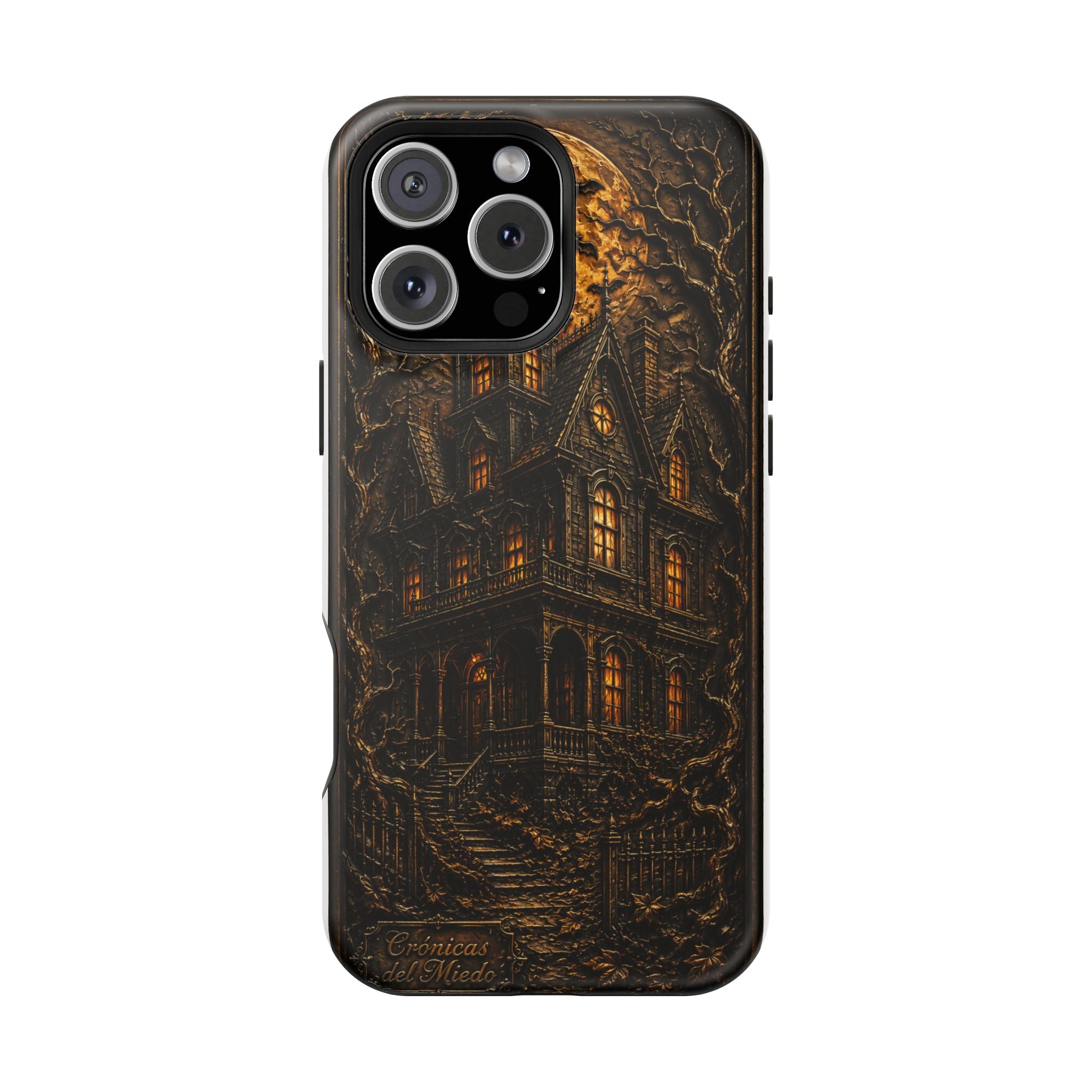 Casa Embrujada — Gothic Haunted House Phone Case | Crónicas del Miedo