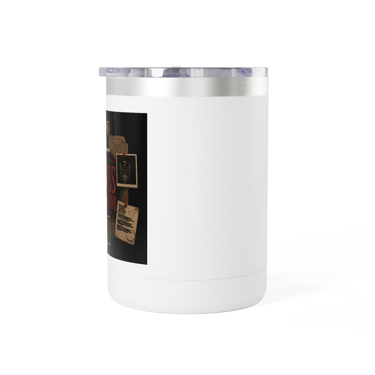 Cold Case Files Insulated Coffee Mug – The Abyss Narrator True Crime Tumbler, 15oz