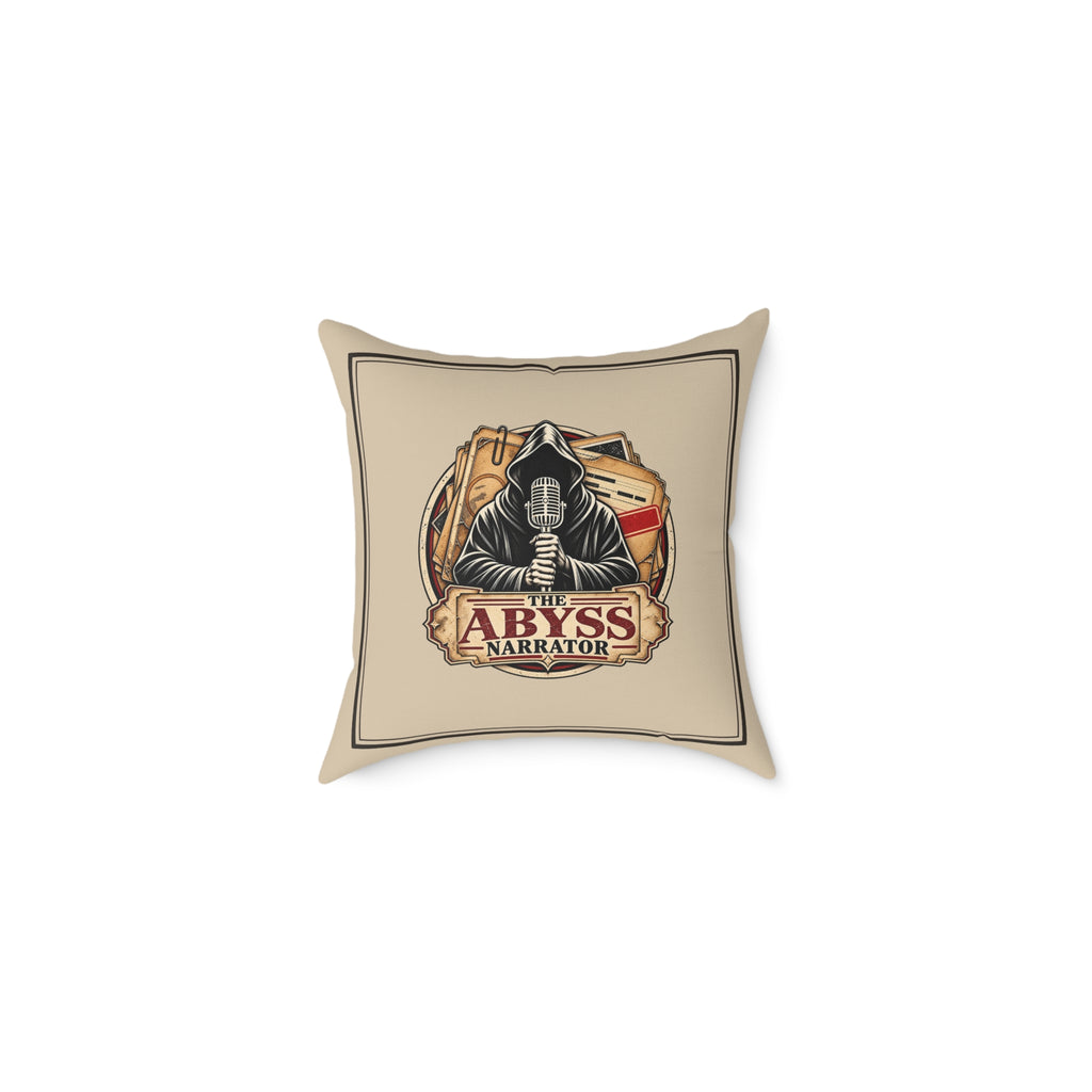 The Abyss Narrator throw pillow front view 20x20