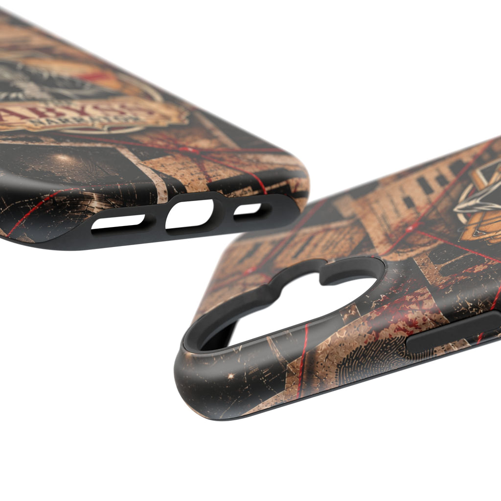 The Abyss Narrator Phone Case — True Crime Cold Case Evidence Board Design, Magnetic MagSafe Tough Case for iPhone & Samsung