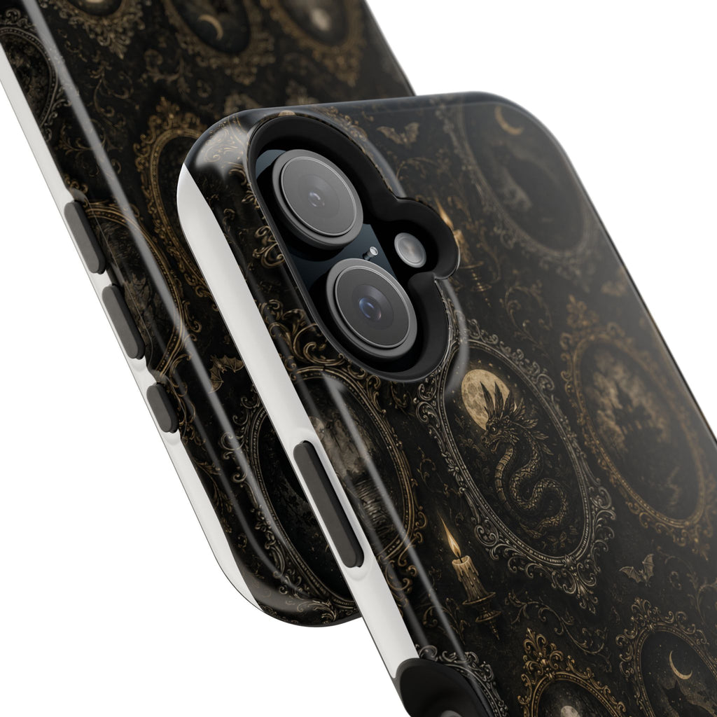 Funda de Celular Camafeo Gótico · Resistente a Impactos con Cierre Magnético