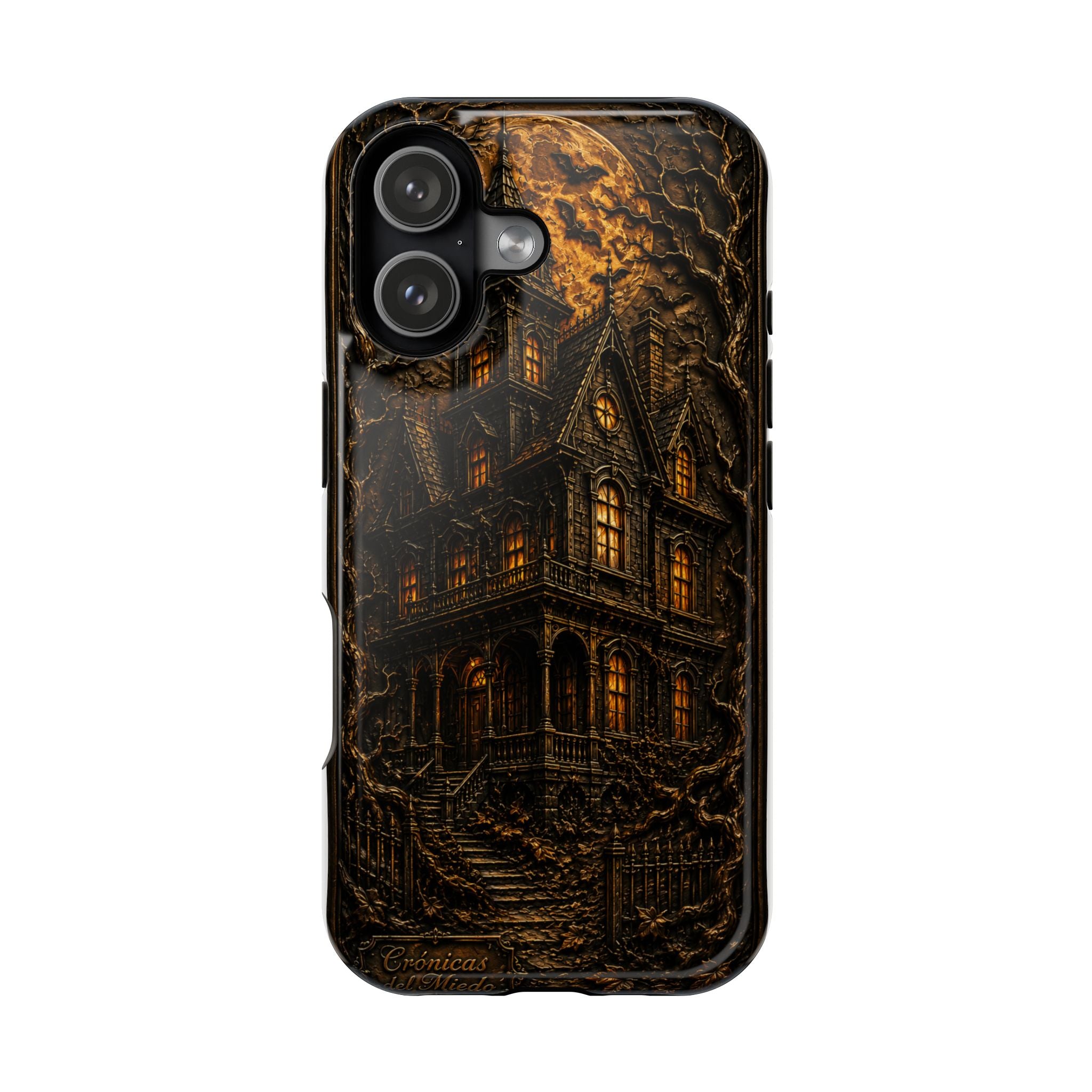 Casa Embrujada — Gothic Haunted House Phone Case | Crónicas del Miedo