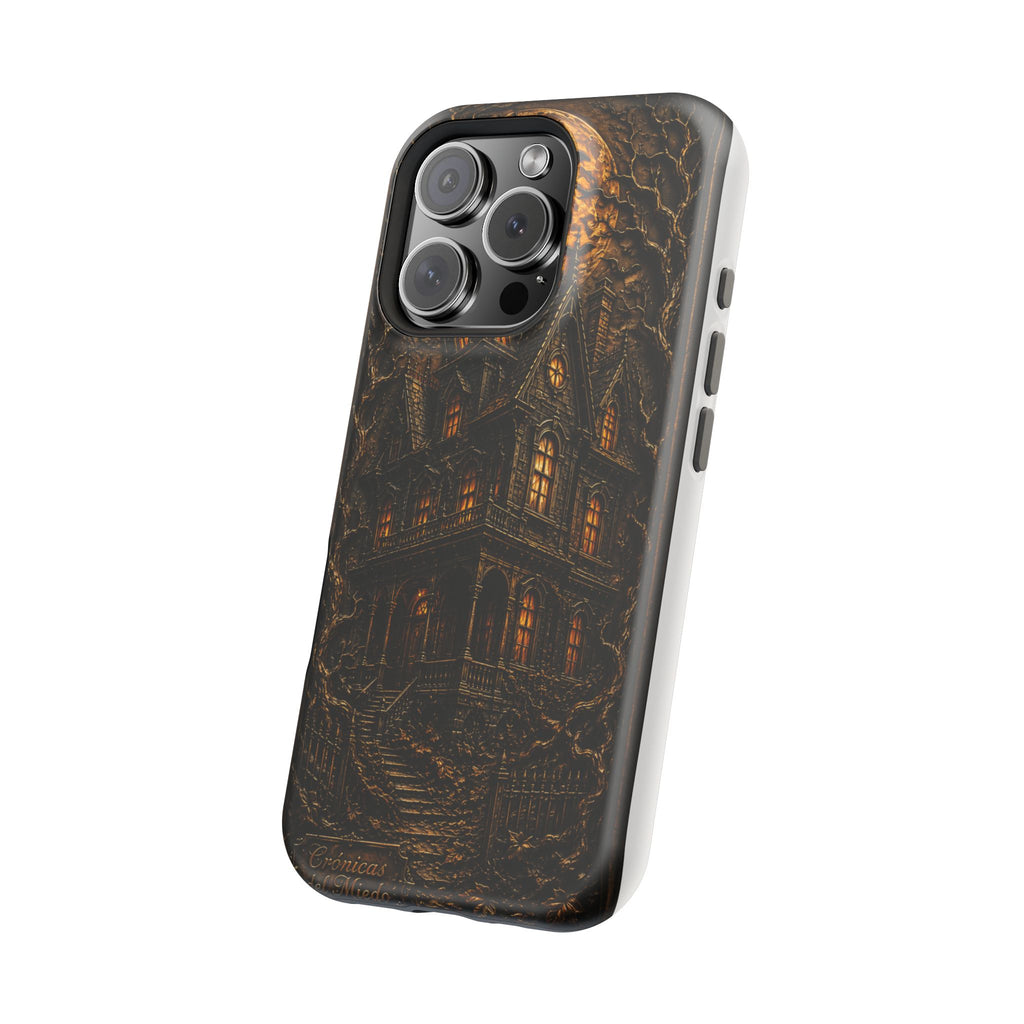 Casa Embrujada — Gothic Haunted House Phone Case | Crónicas del Miedo