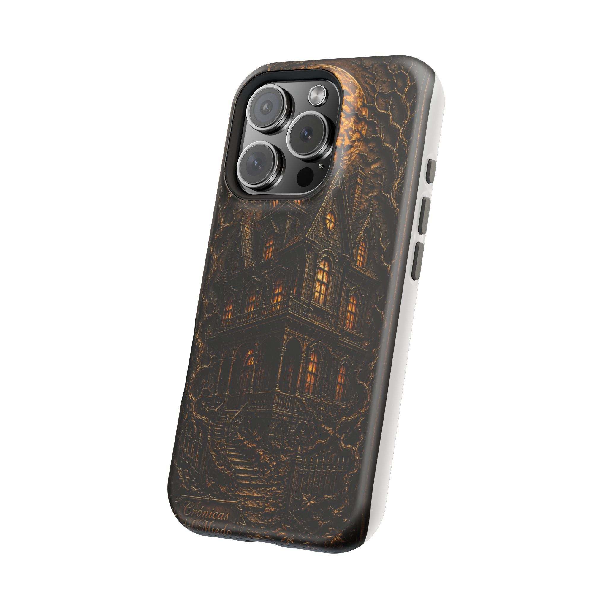 Casa Embrujada — Gothic Haunted House Phone Case | Crónicas del Miedo
