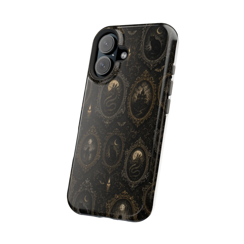 Funda de Celular Camafeo Gótico · Resistente a Impactos con Cierre Magnético
