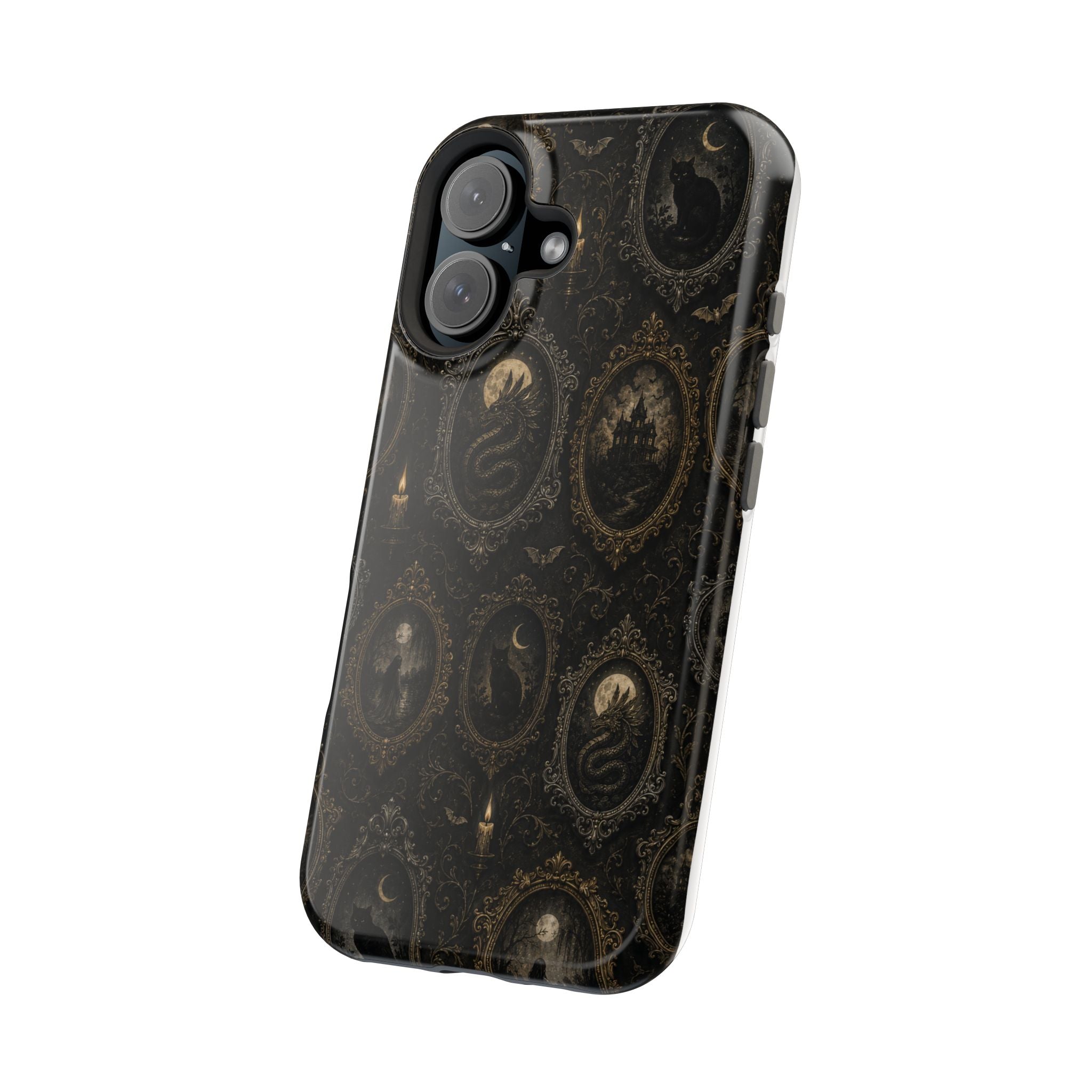 Funda de Celular Camafeo Gótico · Resistente a Impactos con Cierre Magnético