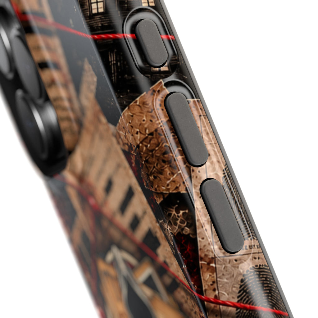 The Abyss Narrator Phone Case — True Crime Cold Case Evidence Board Design, Magnetic MagSafe Tough Case for iPhone & Samsung