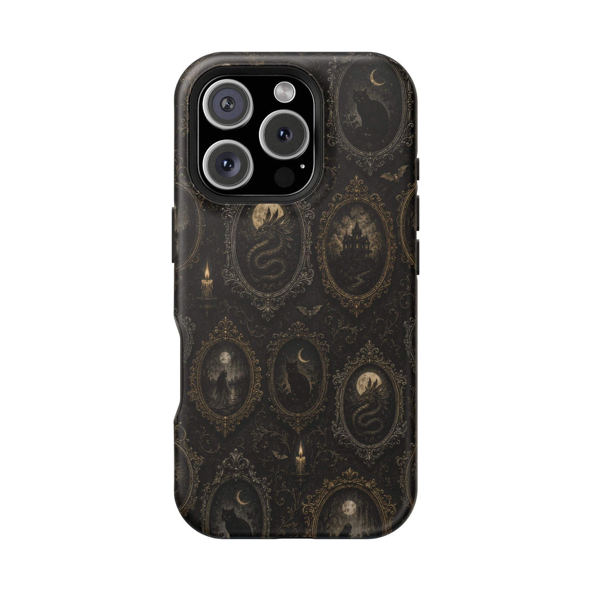 Funda de Celular Camafeo Gótico · Resistente a Impactos con Cierre Magnético
