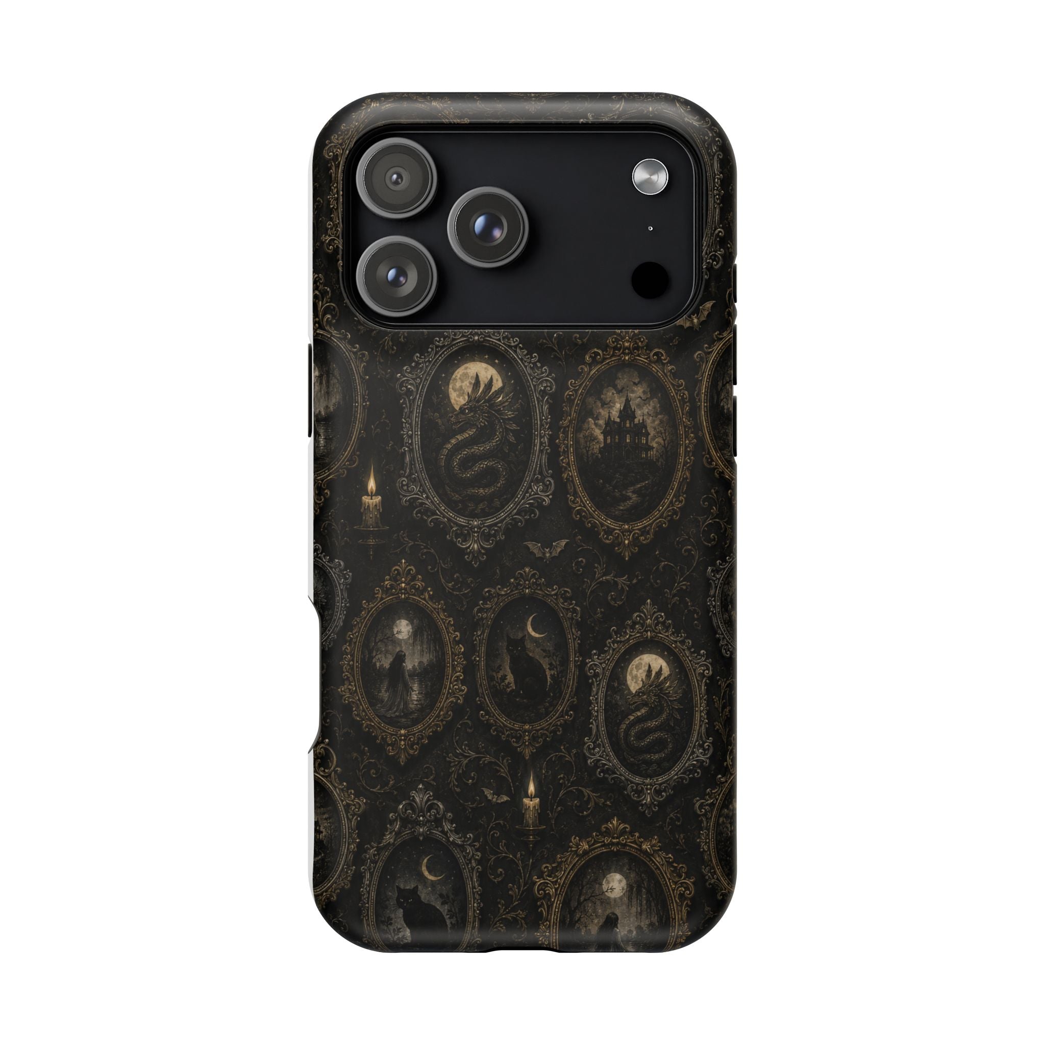 Funda de Celular Camafeo Gótico · Resistente a Impactos con Cierre Magnético