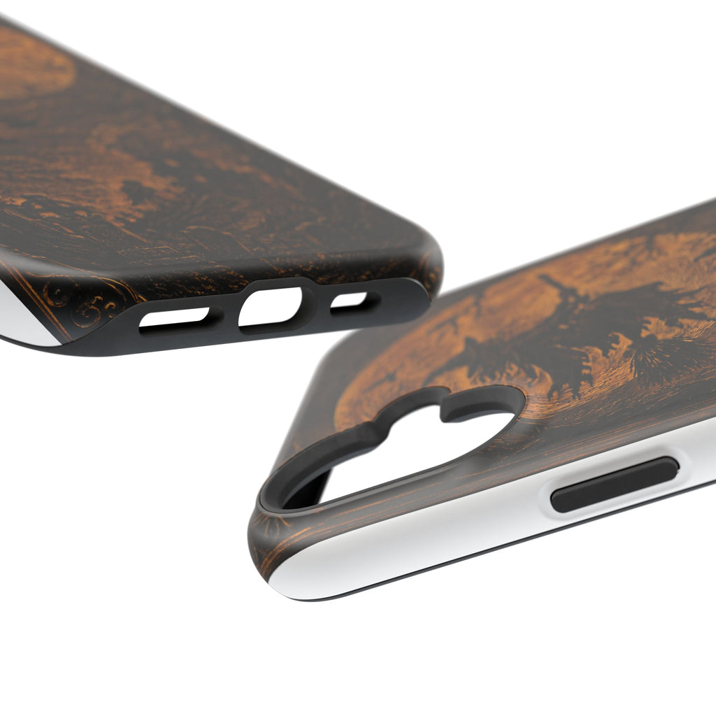 Funda de Celular Cuervo y Luna · Halloween Gótico · Magnética Resistente a Impactos