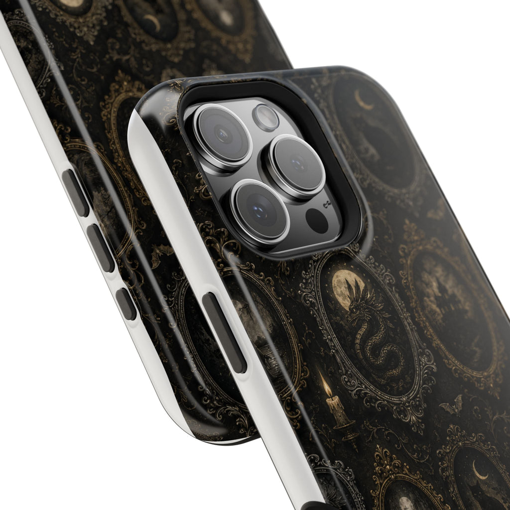 Funda de Celular Camafeo Gótico · Resistente a Impactos con Cierre Magnético
