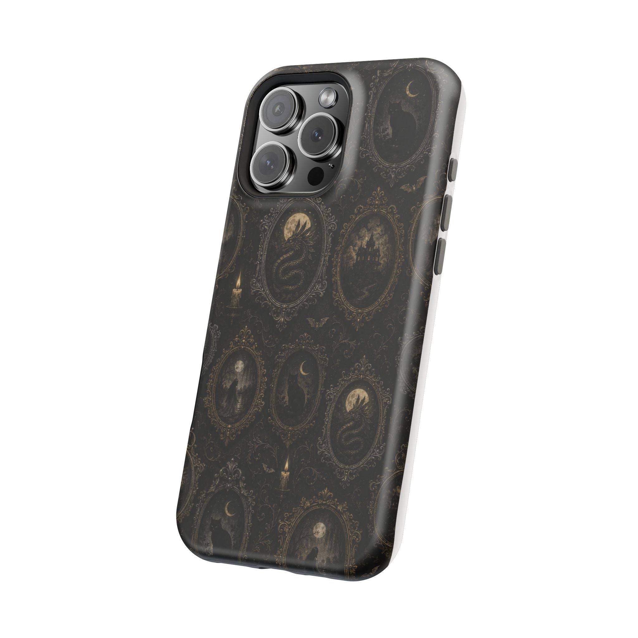 Funda de Celular Camafeo Gótico · Resistente a Impactos con Cierre Magnético