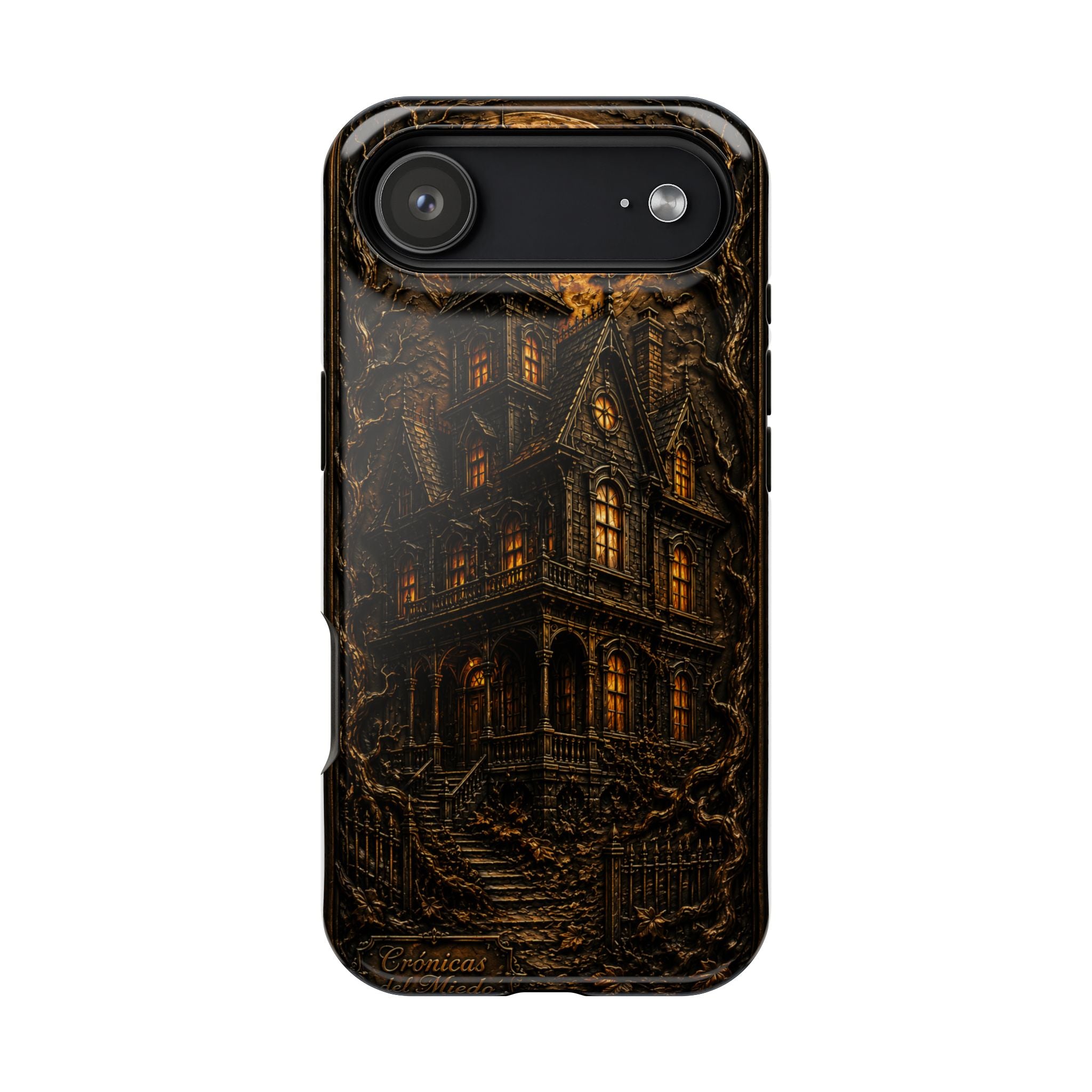 Casa Embrujada — Gothic Haunted House Phone Case | Crónicas del Miedo