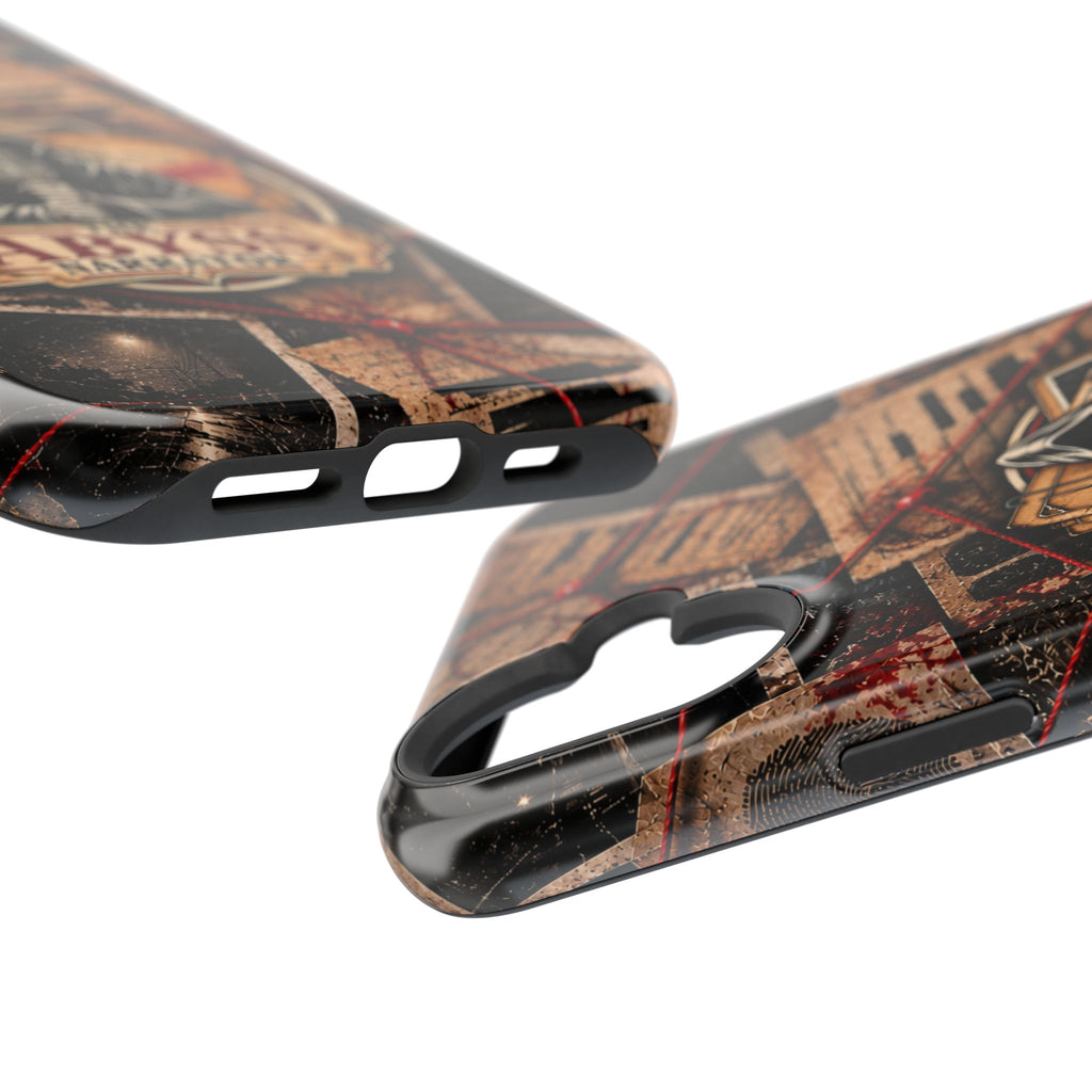 The Abyss Narrator Phone Case — True Crime Cold Case Evidence Board Design, Magnetic MagSafe Tough Case for iPhone & Samsung