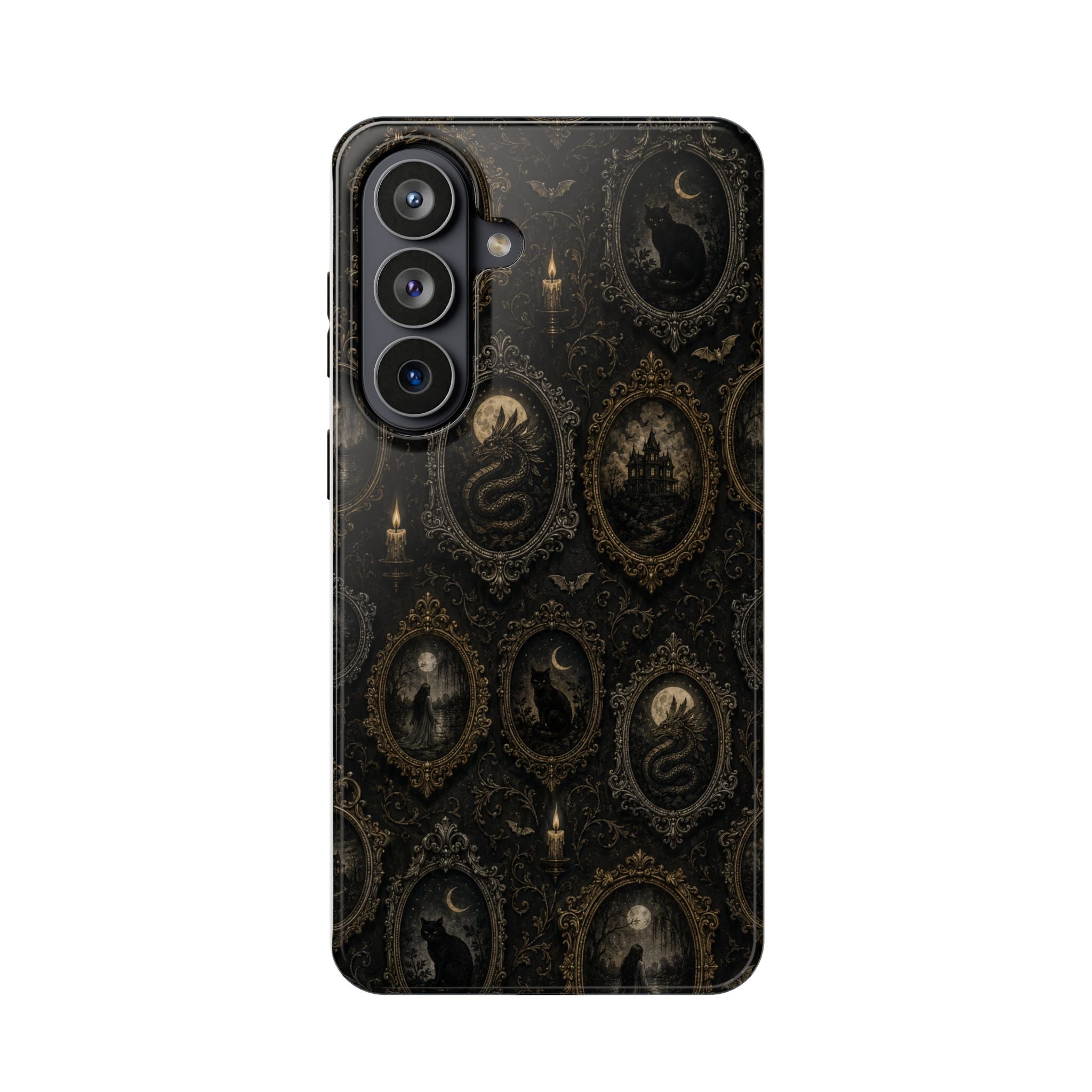 Funda de Celular Camafeo Gótico · Resistente a Impactos con Cierre Magnético