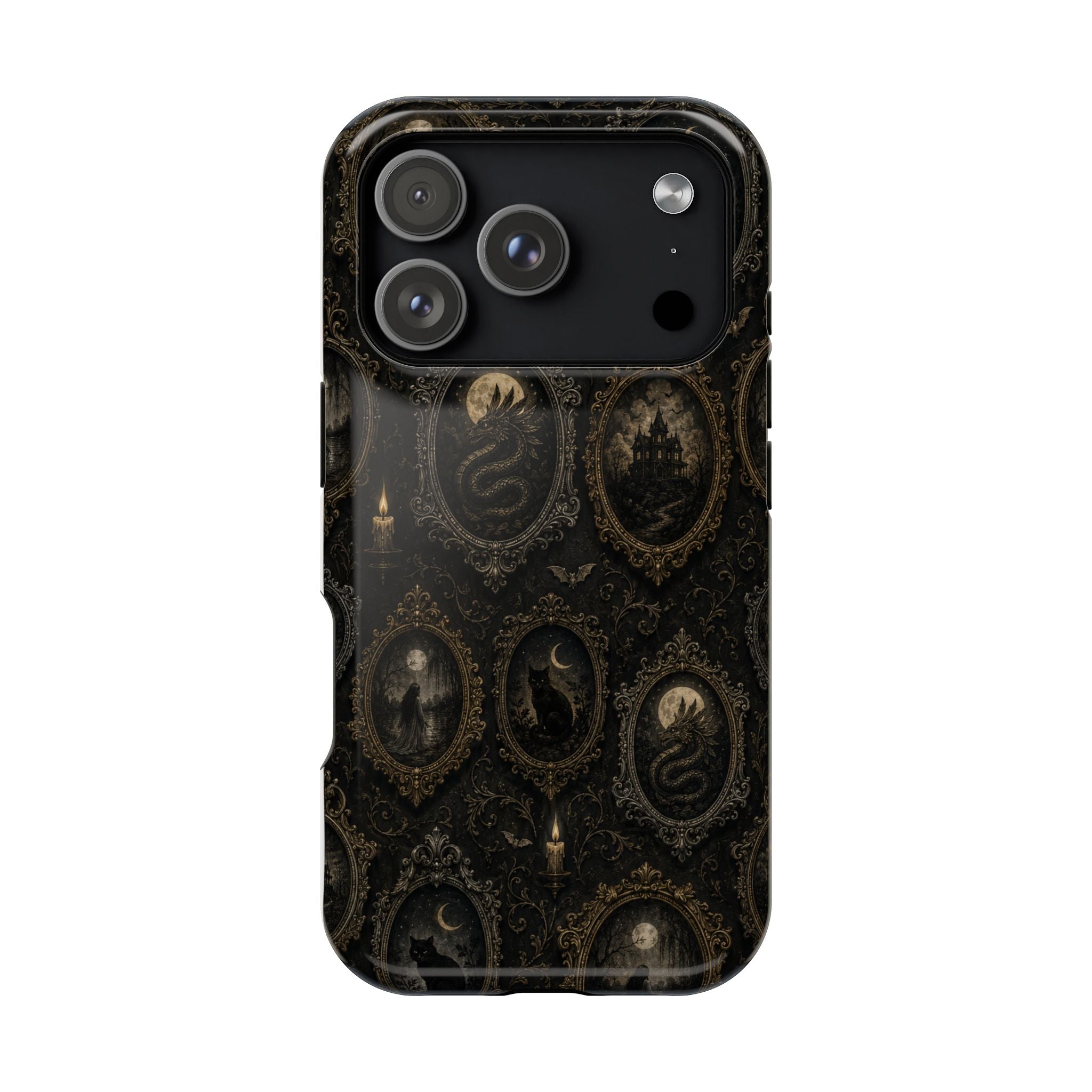 Funda de Celular Camafeo Gótico · Resistente a Impactos con Cierre Magnético