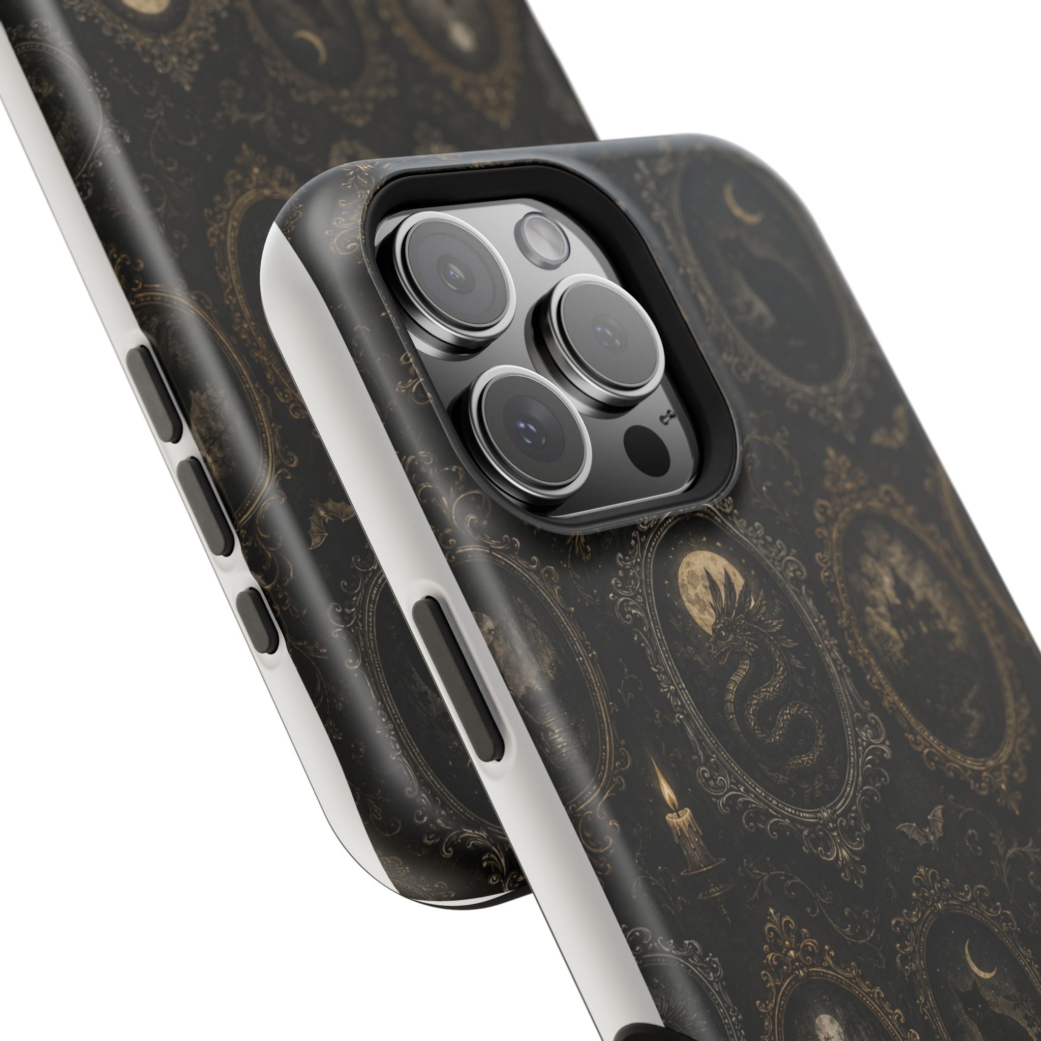 Funda de Celular Camafeo Gótico · Resistente a Impactos con Cierre Magnético