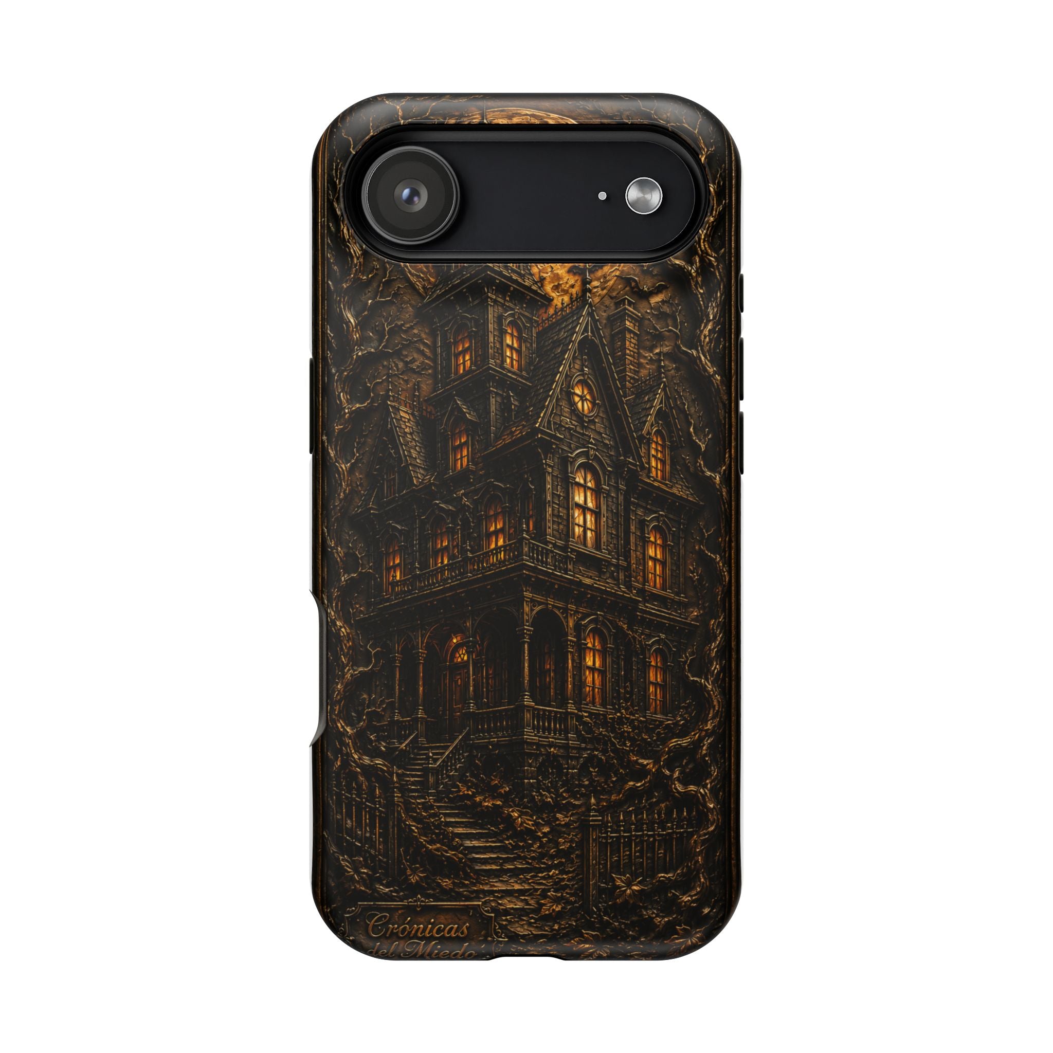 Casa Embrujada — Gothic Haunted House Phone Case | Crónicas del Miedo