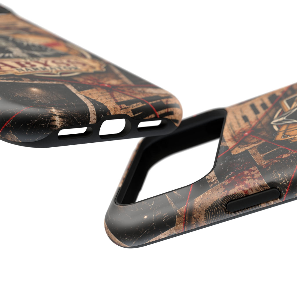 The Abyss Narrator Phone Case — True Crime Cold Case Evidence Board Design, Magnetic MagSafe Tough Case for iPhone & Samsung