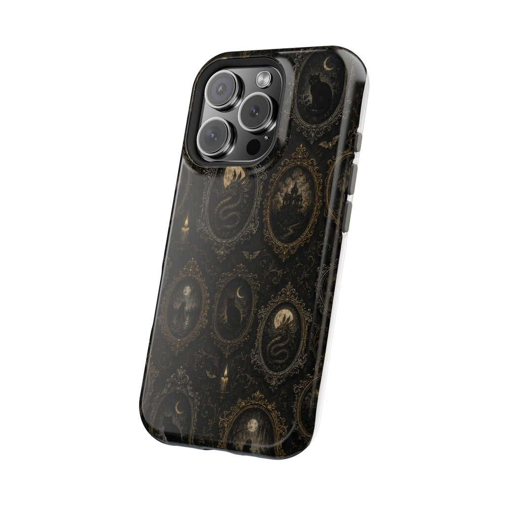 Funda de Celular Camafeo Gótico · Resistente a Impactos con Cierre Magnético