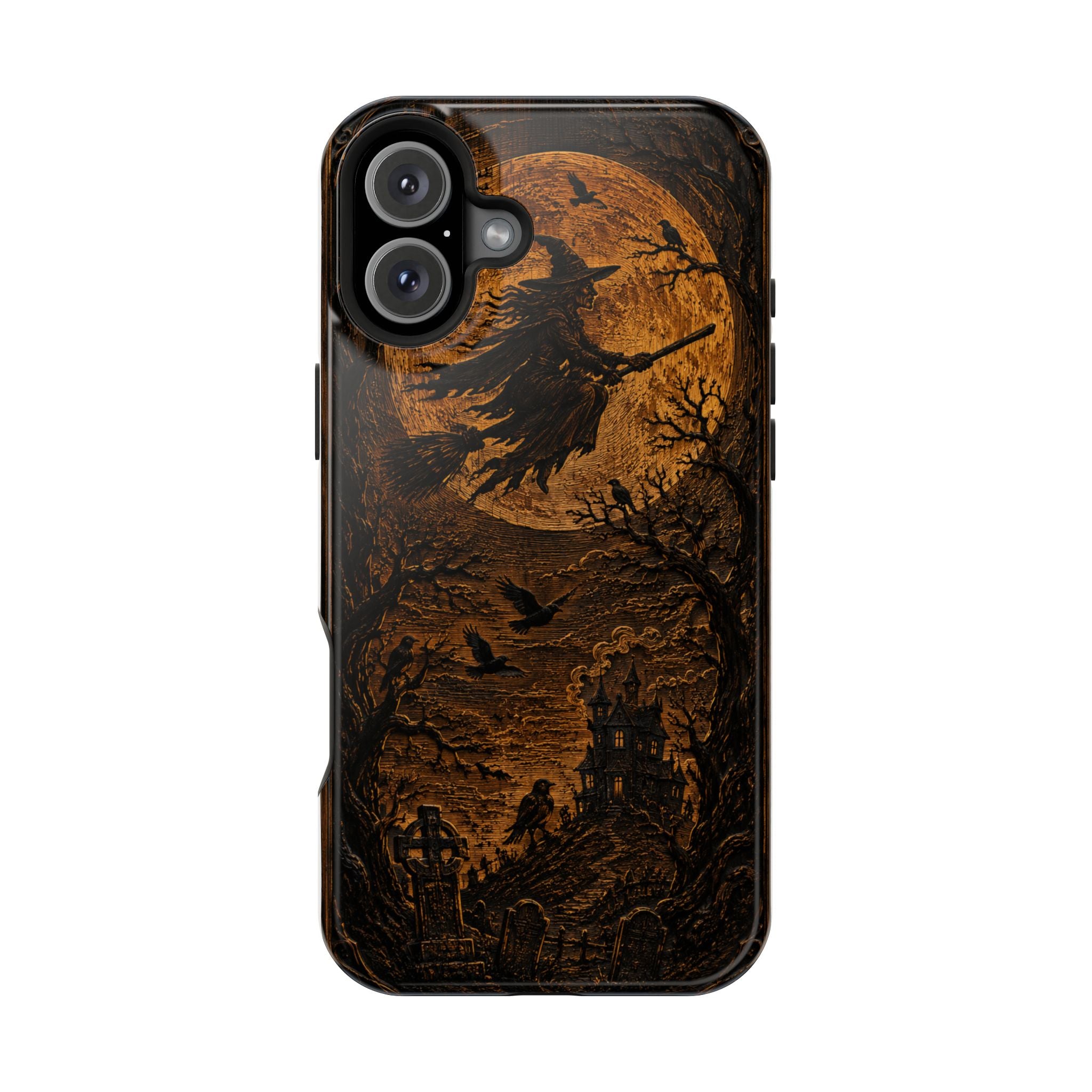 Halloween Raven Moon magnetic phone case - foto 3