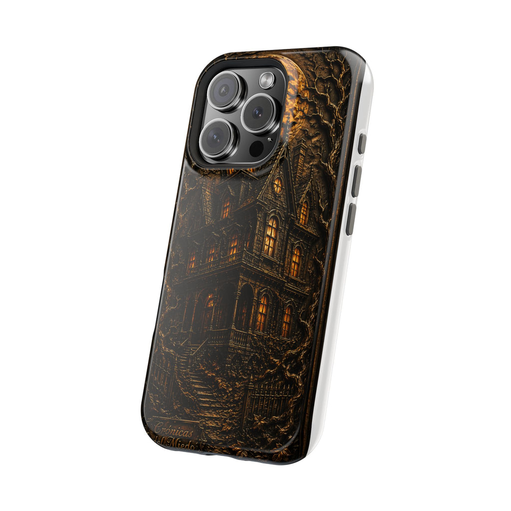 Casa Embrujada — Gothic Haunted House Phone Case | Crónicas del Miedo