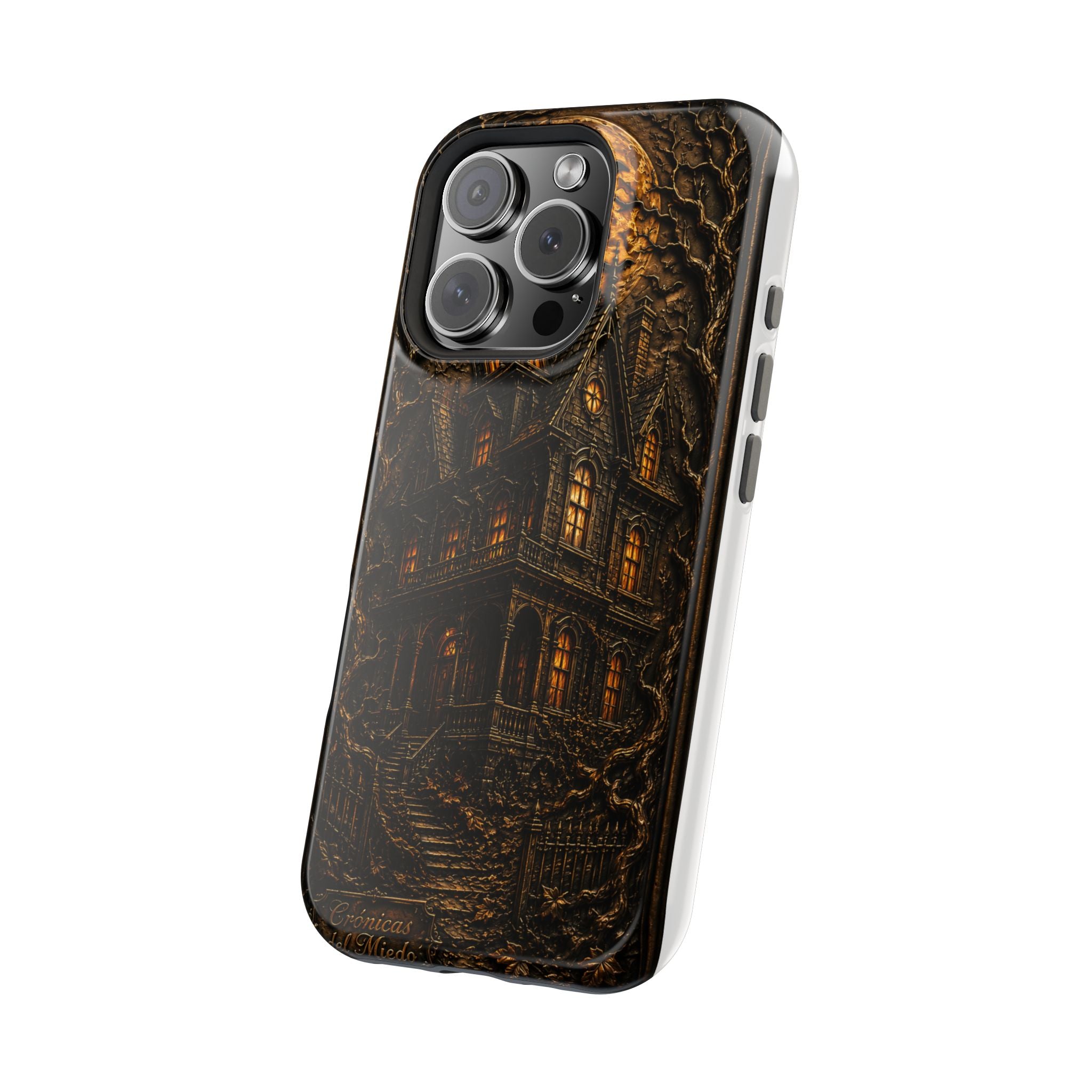 Casa Embrujada — Gothic Haunted House Phone Case | Crónicas del Miedo
