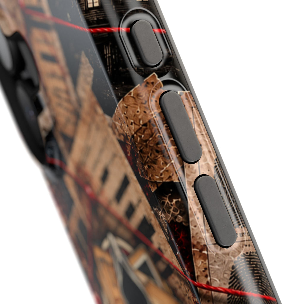 The Abyss Narrator Phone Case — True Crime Cold Case Evidence Board Design, Magnetic MagSafe Tough Case for iPhone & Samsung