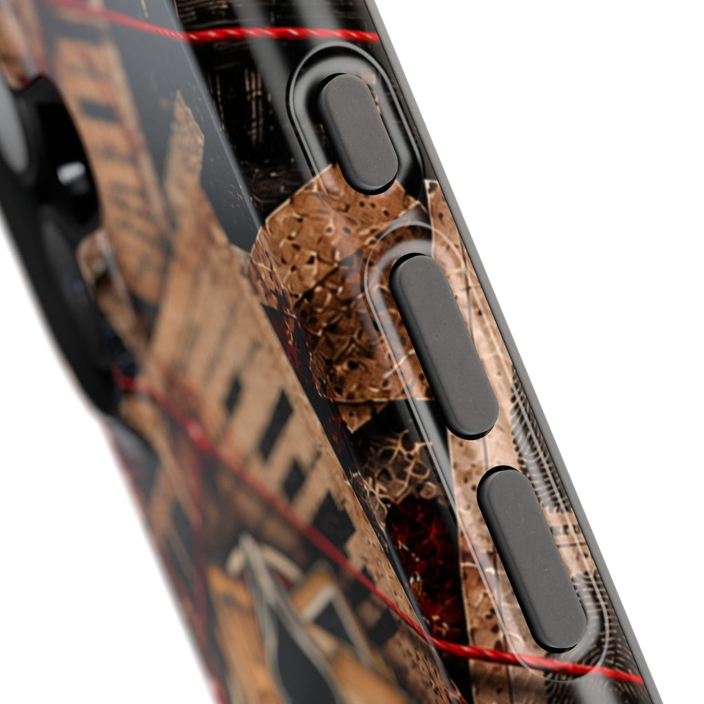 The Abyss Narrator Phone Case — True Crime Cold Case Evidence Board Design, Magnetic MagSafe Tough Case for iPhone & Samsung