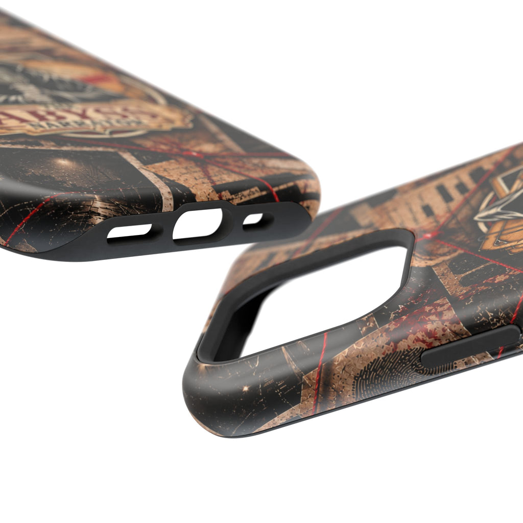 The Abyss Narrator Phone Case — True Crime Cold Case Evidence Board Design, Magnetic MagSafe Tough Case for iPhone & Samsung