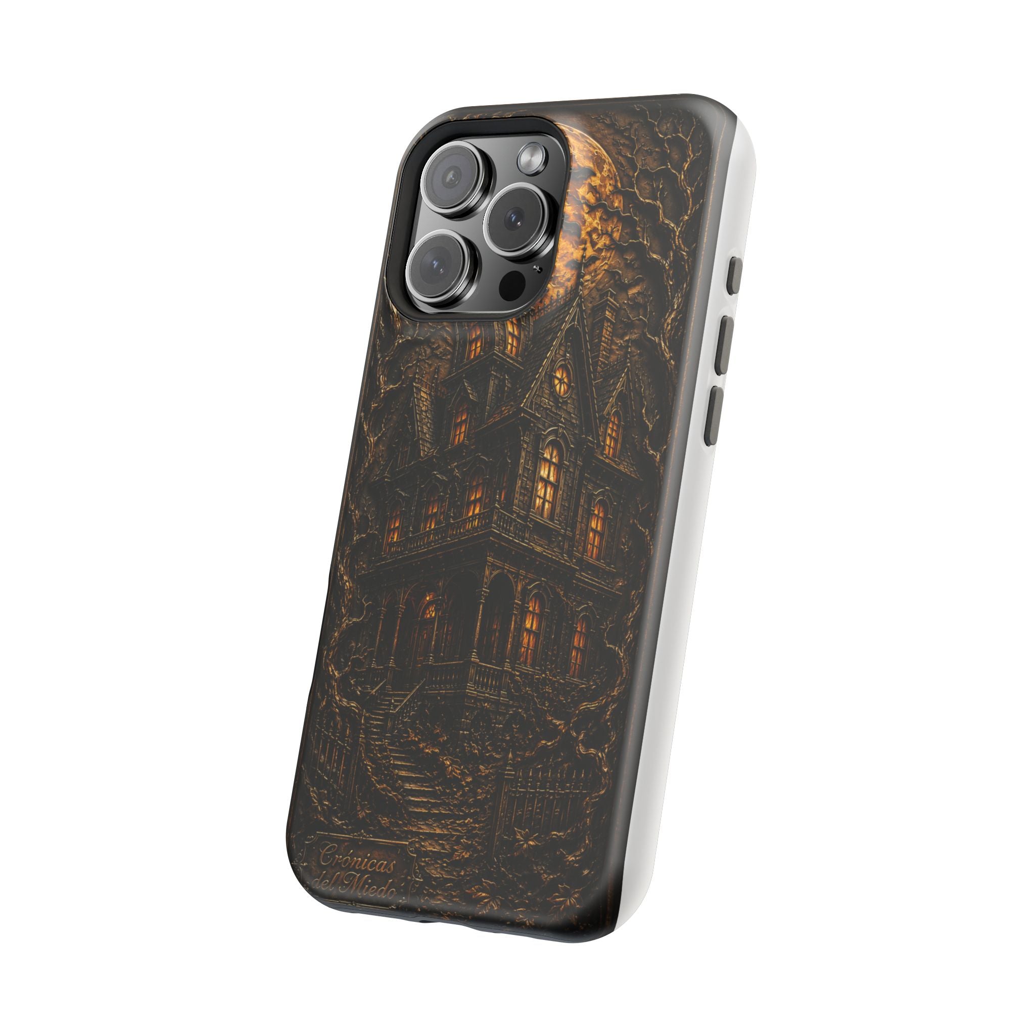 Casa Embrujada — Gothic Haunted House Phone Case | Crónicas del Miedo
