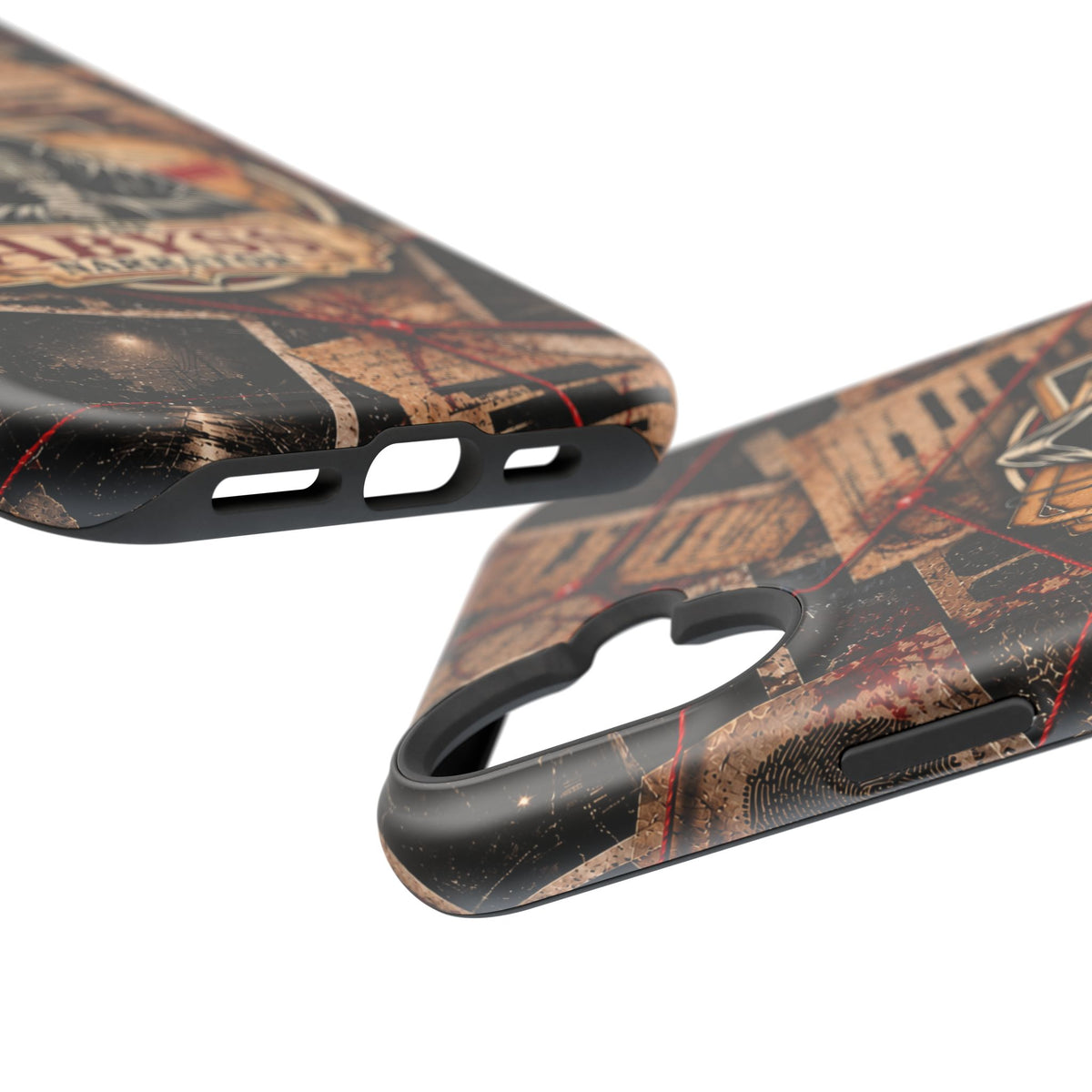 The Abyss Narrator Phone Case — True Crime Cold Case Evidence Board Design, Magnetic MagSafe Tough Case for iPhone & Samsung