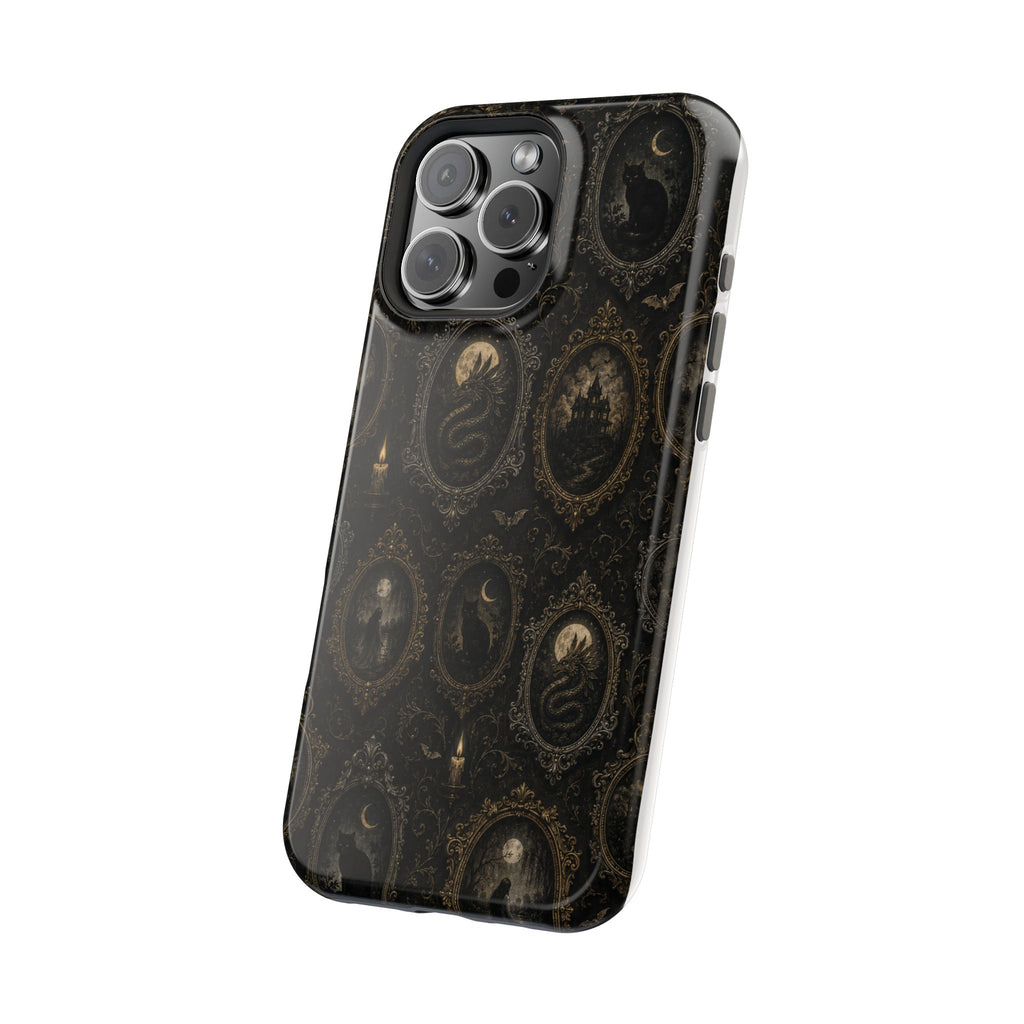 Funda de Celular Camafeo Gótico · Resistente a Impactos con Cierre Magnético