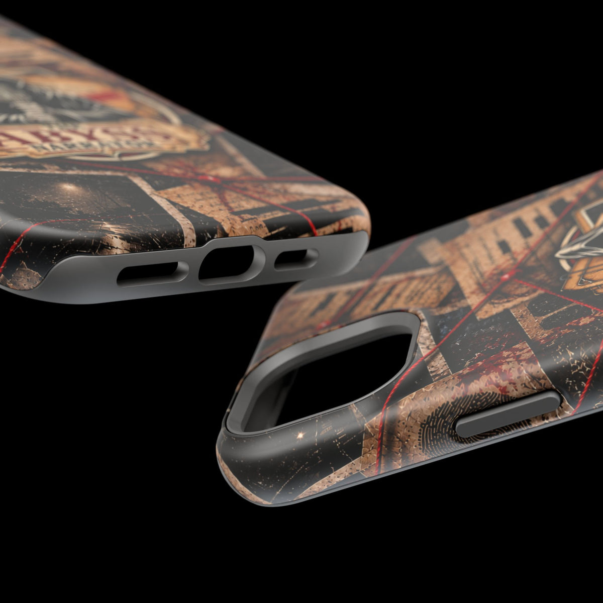 The Abyss Narrator Phone Case — True Crime Cold Case Evidence Board Design, Magnetic MagSafe Tough Case for iPhone & Samsung