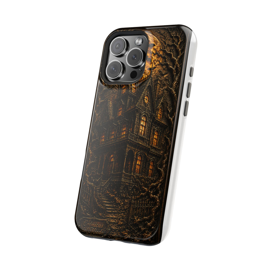 Casa Embrujada — Gothic Haunted House Phone Case | Crónicas del Miedo