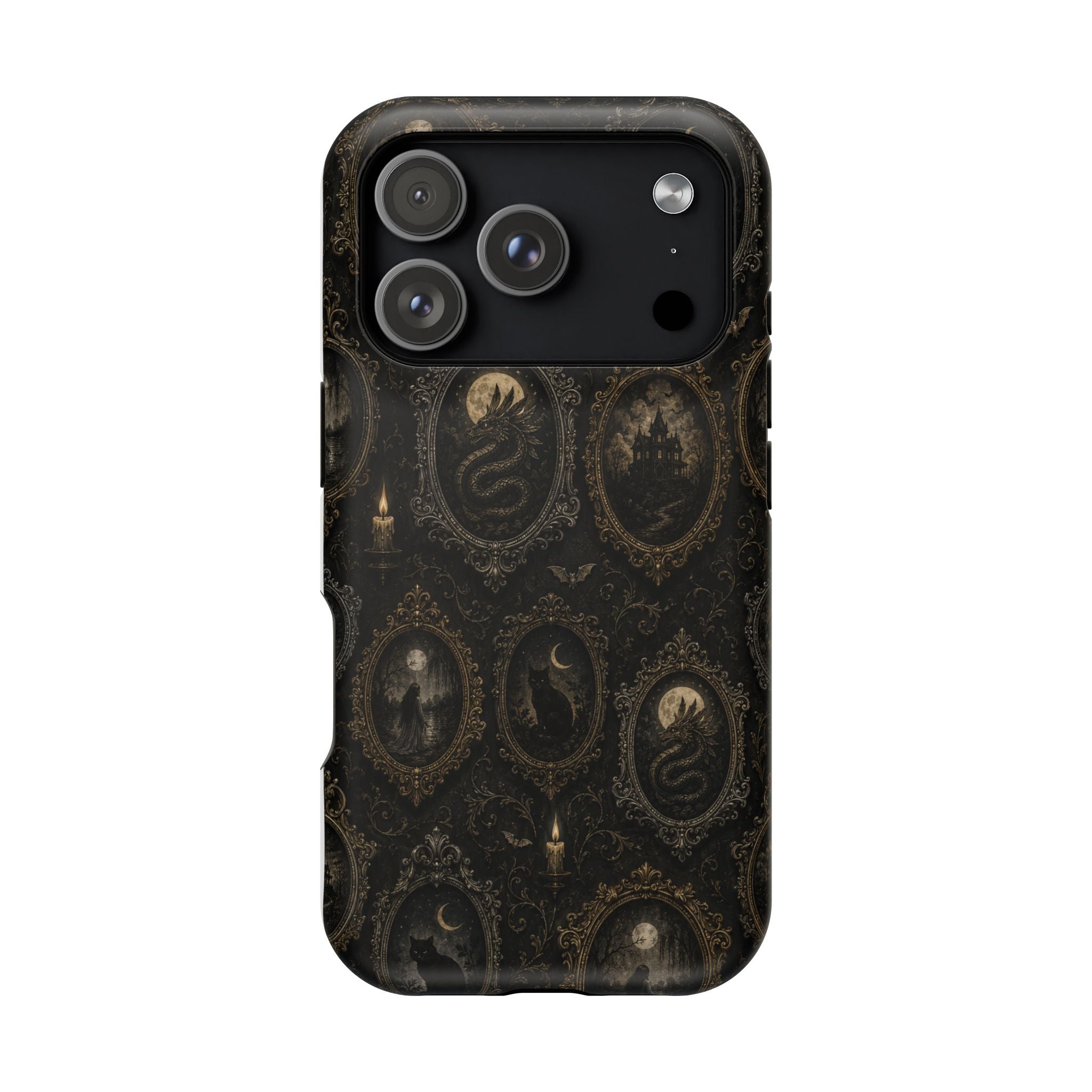 Funda de Celular Camafeo Gótico · Resistente a Impactos con Cierre Magnético