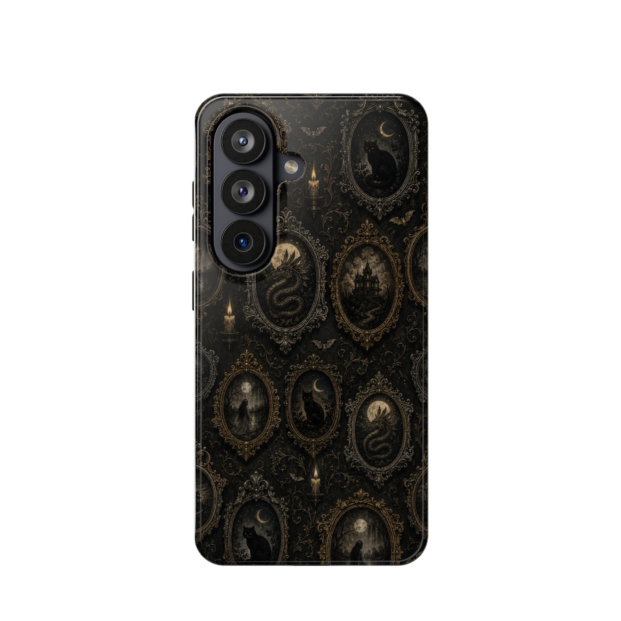 Funda de Celular Camafeo Gótico · Resistente a Impactos con Cierre Magnético