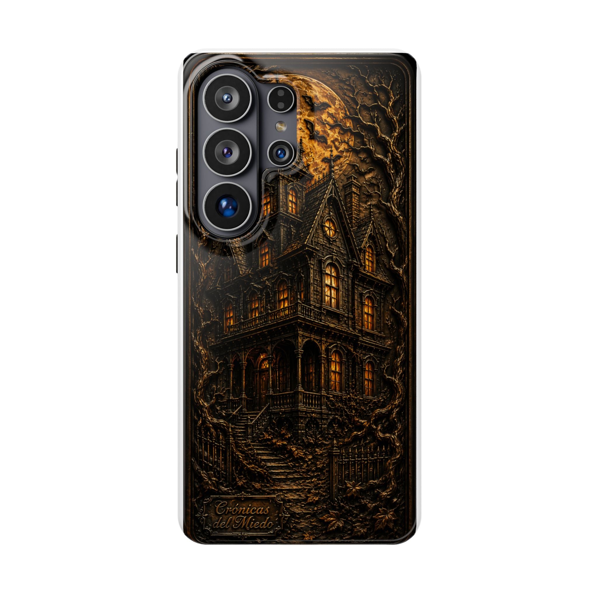 Casa Embrujada — Gothic Haunted House Phone Case | Crónicas del Miedo