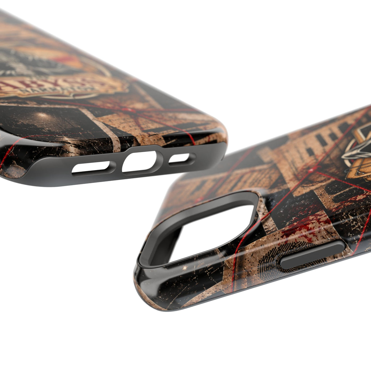 The Abyss Narrator Phone Case — True Crime Cold Case Evidence Board Design, Magnetic MagSafe Tough Case for iPhone & Samsung