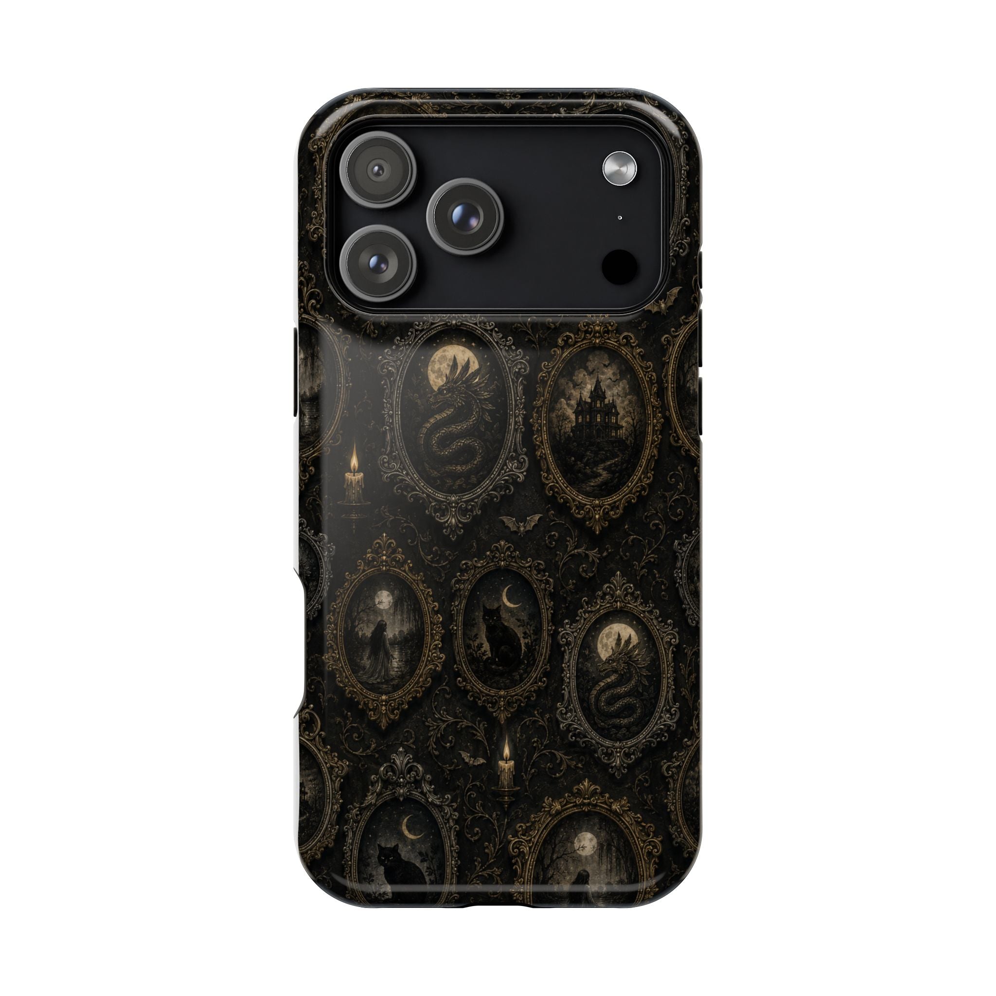 Funda de Celular Camafeo Gótico · Resistente a Impactos con Cierre Magnético