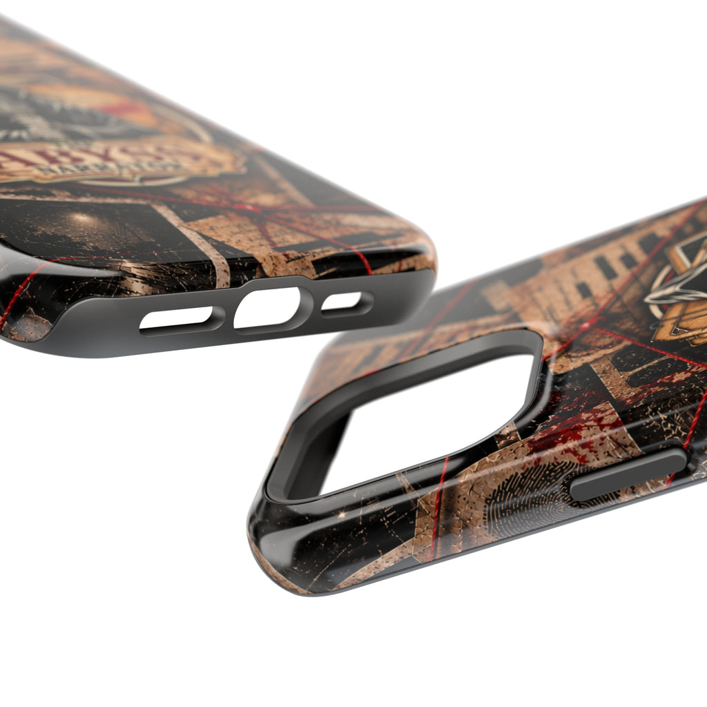 The Abyss Narrator Phone Case — True Crime Cold Case Evidence Board Design, Magnetic MagSafe Tough Case for iPhone & Samsung