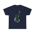 Watercolor Witch T-Shirt - mystical broom silhouette, gothic halloween tee - foto 5