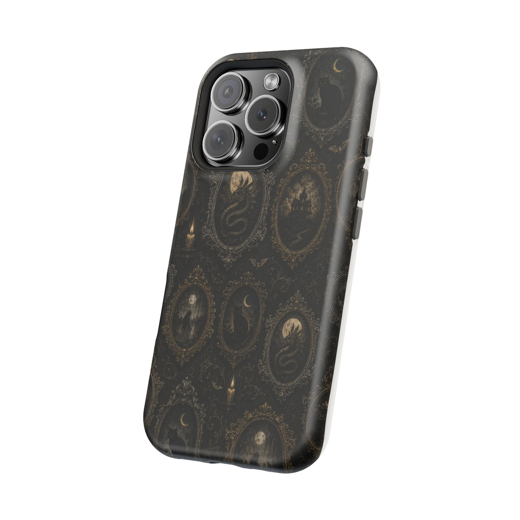 Funda de Celular Camafeo Gótico · Resistente a Impactos con Cierre Magnético