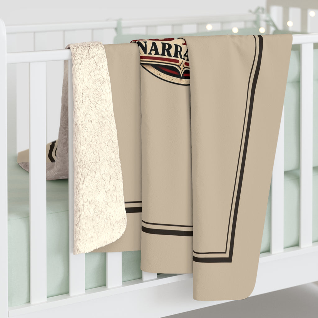 The Abyss Narrator Sherpa Fleece Blanket — True Crime & Mystery Throw, 50" × 60"