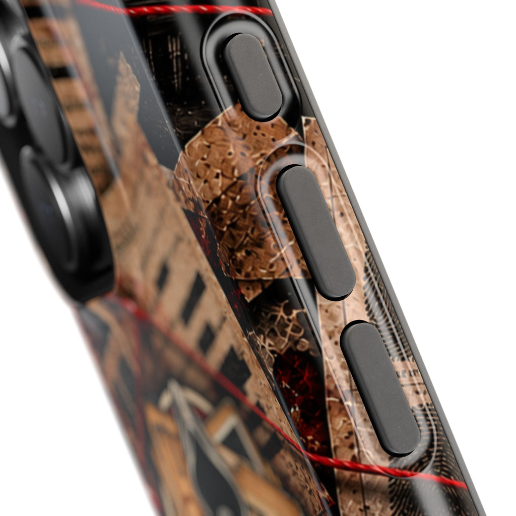 The Abyss Narrator Phone Case — True Crime Cold Case Evidence Board Design, Magnetic MagSafe Tough Case for iPhone & Samsung