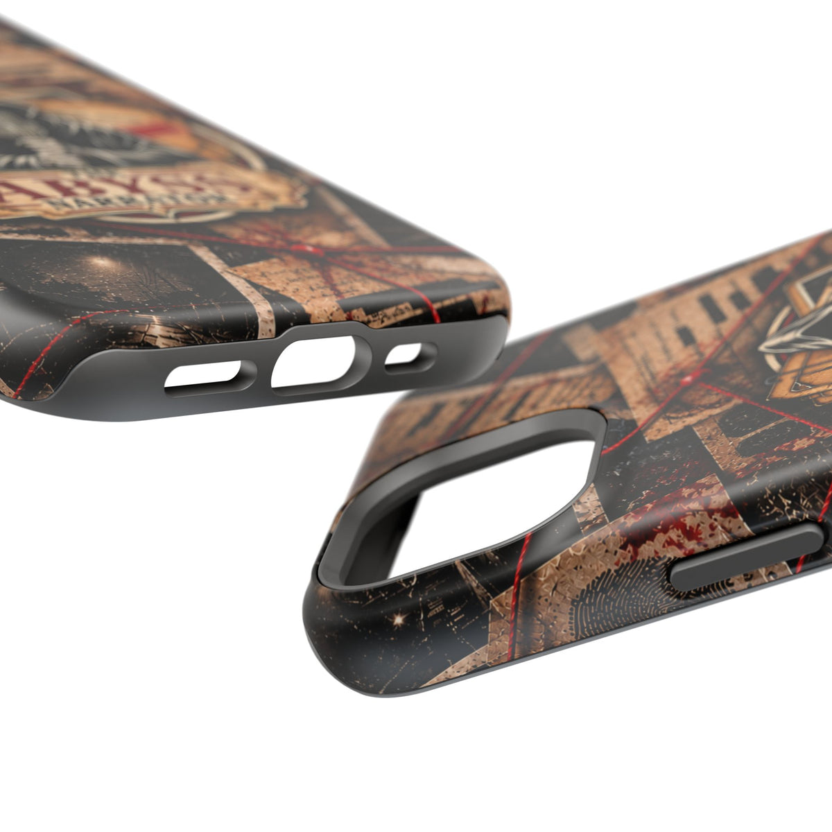 The Abyss Narrator Phone Case — True Crime Cold Case Evidence Board Design, Magnetic MagSafe Tough Case for iPhone & Samsung