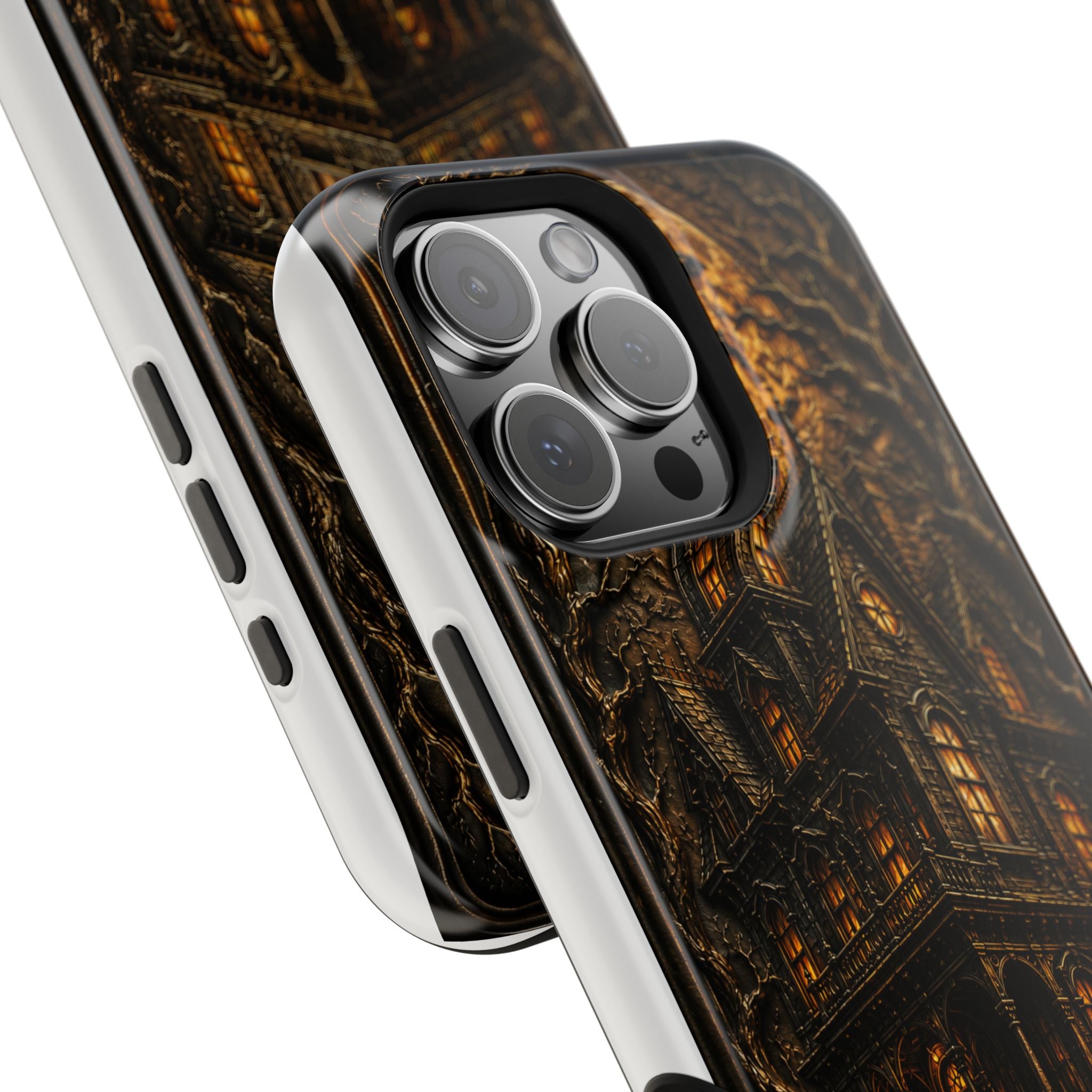 Casa Embrujada — Gothic Haunted House Phone Case | Crónicas del Miedo
