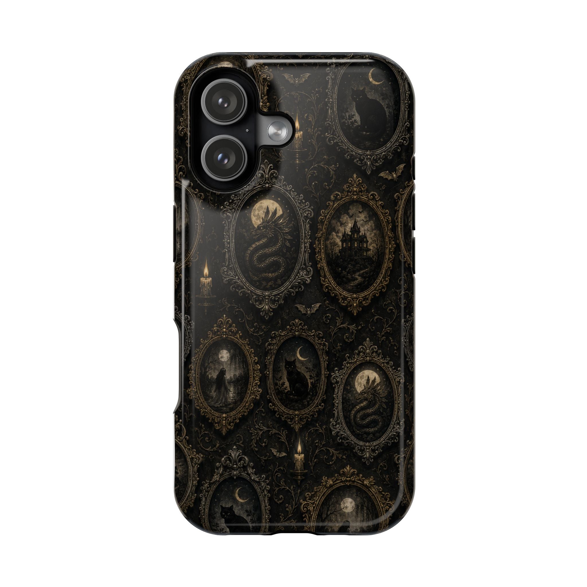 Funda de Celular Camafeo Gótico · Resistente a Impactos con Cierre Magnético